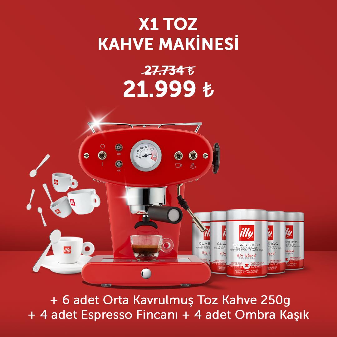 F.Francis X1 Ground Red Coffee Machine Offer Package