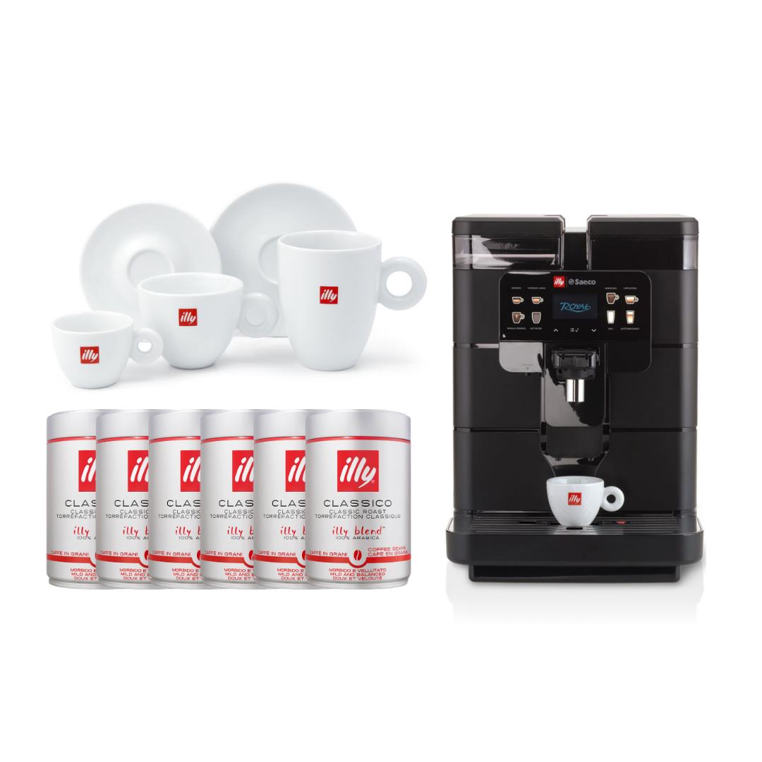 illy Saeco Royal Coffee Machine Deal Package