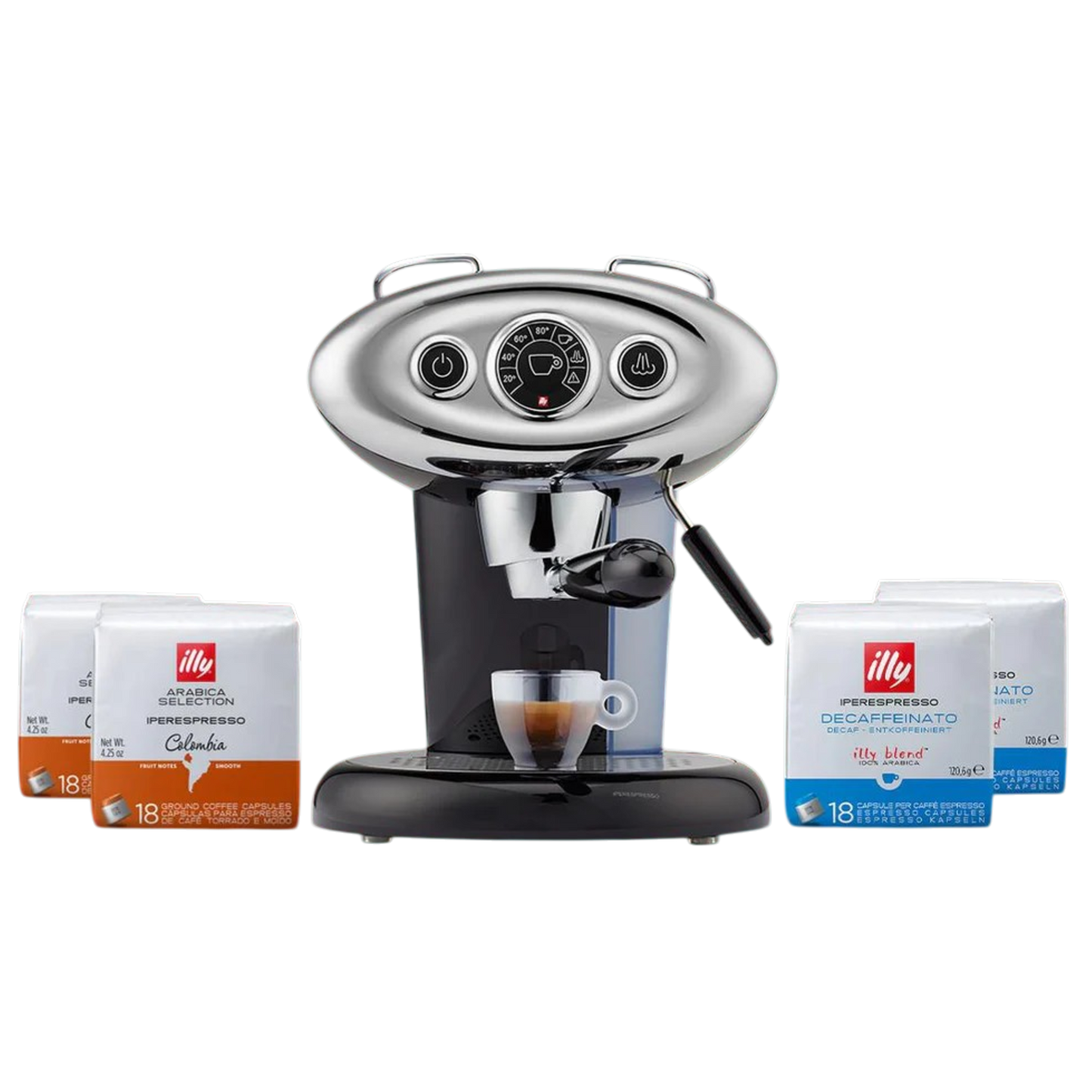 F.Francis X7.1 Espresso ve Cappuccino Makinesi - Siyah Fırsat Paketi