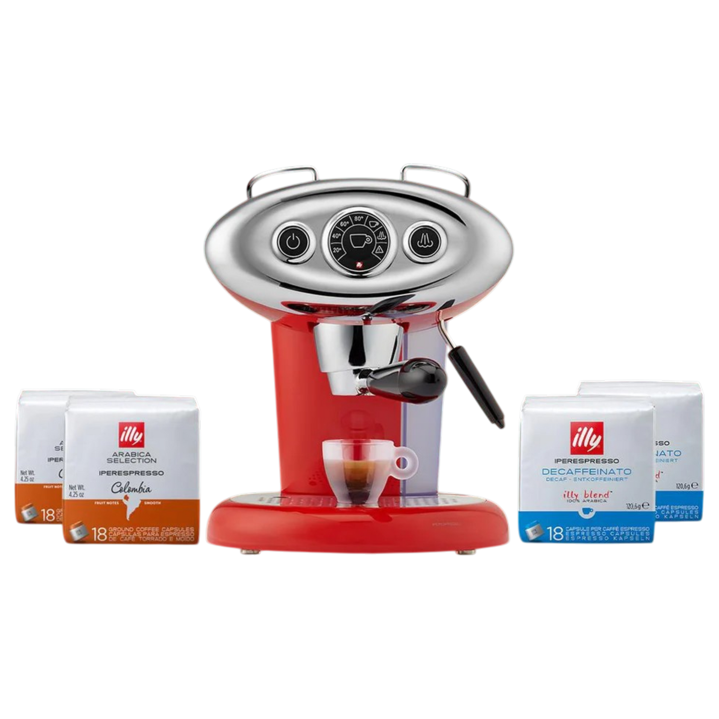 F.Francis X7.1 Espresso and Cappuccino Machine - Red Opportunity Package