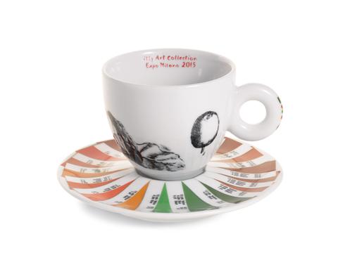 2015 expo sustainart2 cappuccino fincan takımı illy art collection