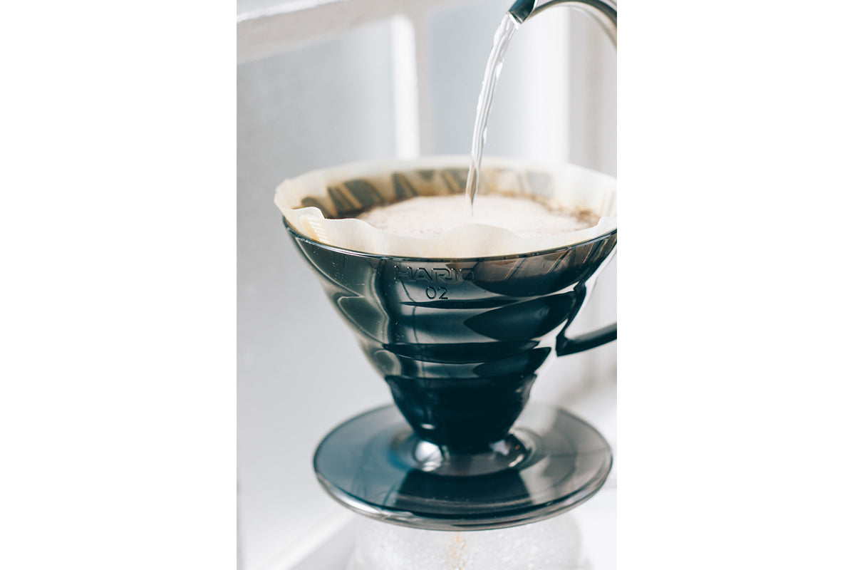 Hario siyah şeffaf dripper set kullanım