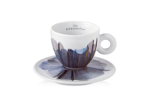 illy art collection serisinden 2017 yılı Ron Arad tasarımı 2li cappuccino fincan takımı