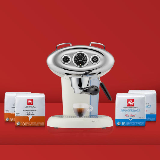 F.Francis X7.1 Espresso ve Cappuccino Makinesi - Beyaz Fırsat Paketi