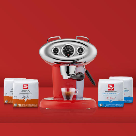 F.Francis X7.1 Espresso ve Cappuccino Makinesi - Kırmızı Fırsat Paketi