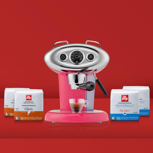 F.Francis X7.1 Espresso ve Cappuccino Makinesi - Pembe Fırsat Paketi