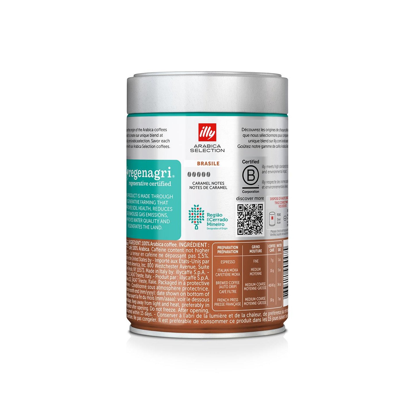 illy Bean Coffee - Brazil 250g