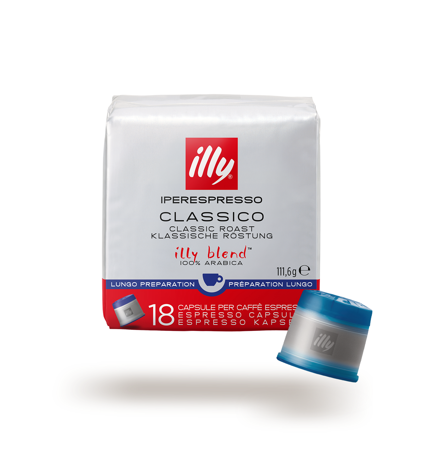 Lungo Iperespresso Capsule Coffee (18 Pieces)