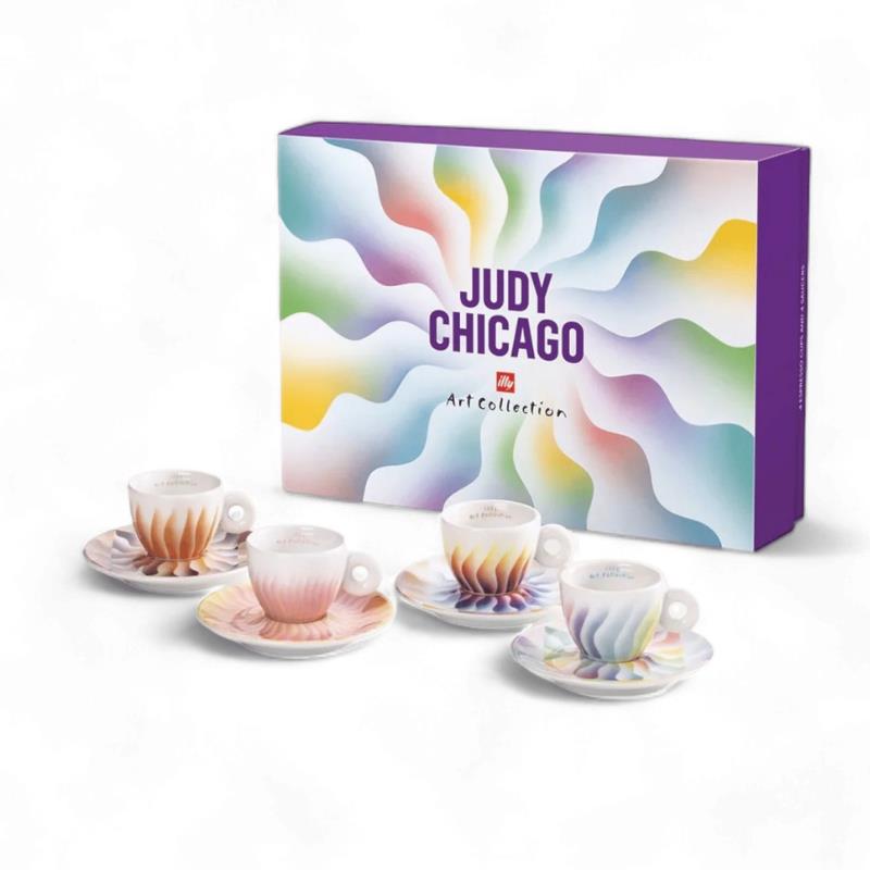 Judy Chicago - 4lü Espresso Fincan Takımı