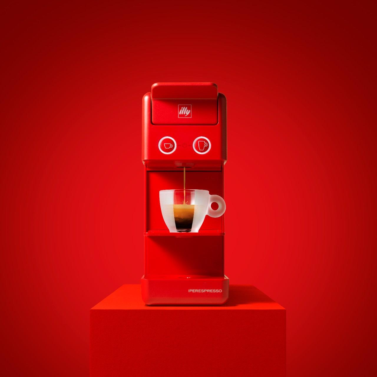 Kırmızı Y3.3 Espresso ve Americano Makinesi - Fırsat Paketi