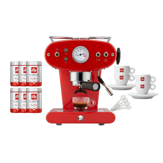 F.Francis X1 Ground Red Coffee Machine Offer Package