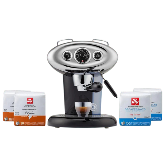 F.Francis X7.1 Espresso and Cappuccino Machine - Black Opportunity Package 