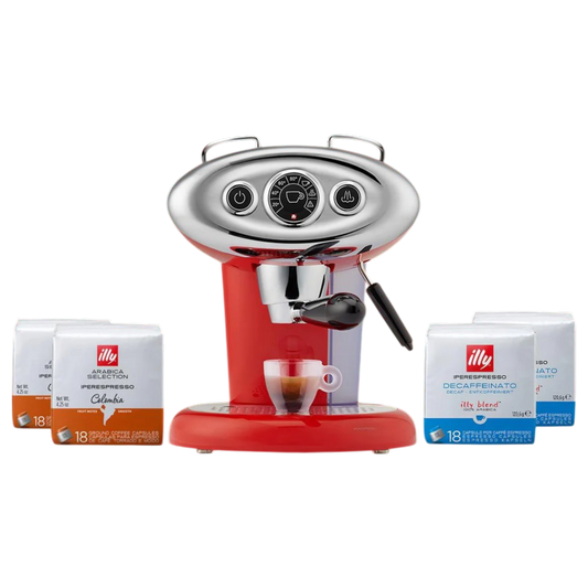 F.Francis X7.1 Espresso and Cappuccino Machine - Red Opportunity Package