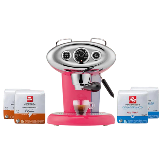 F.Francis X7.1 Espresso ve Cappuccino Makinesi - Pembe Fırsat Paketi
