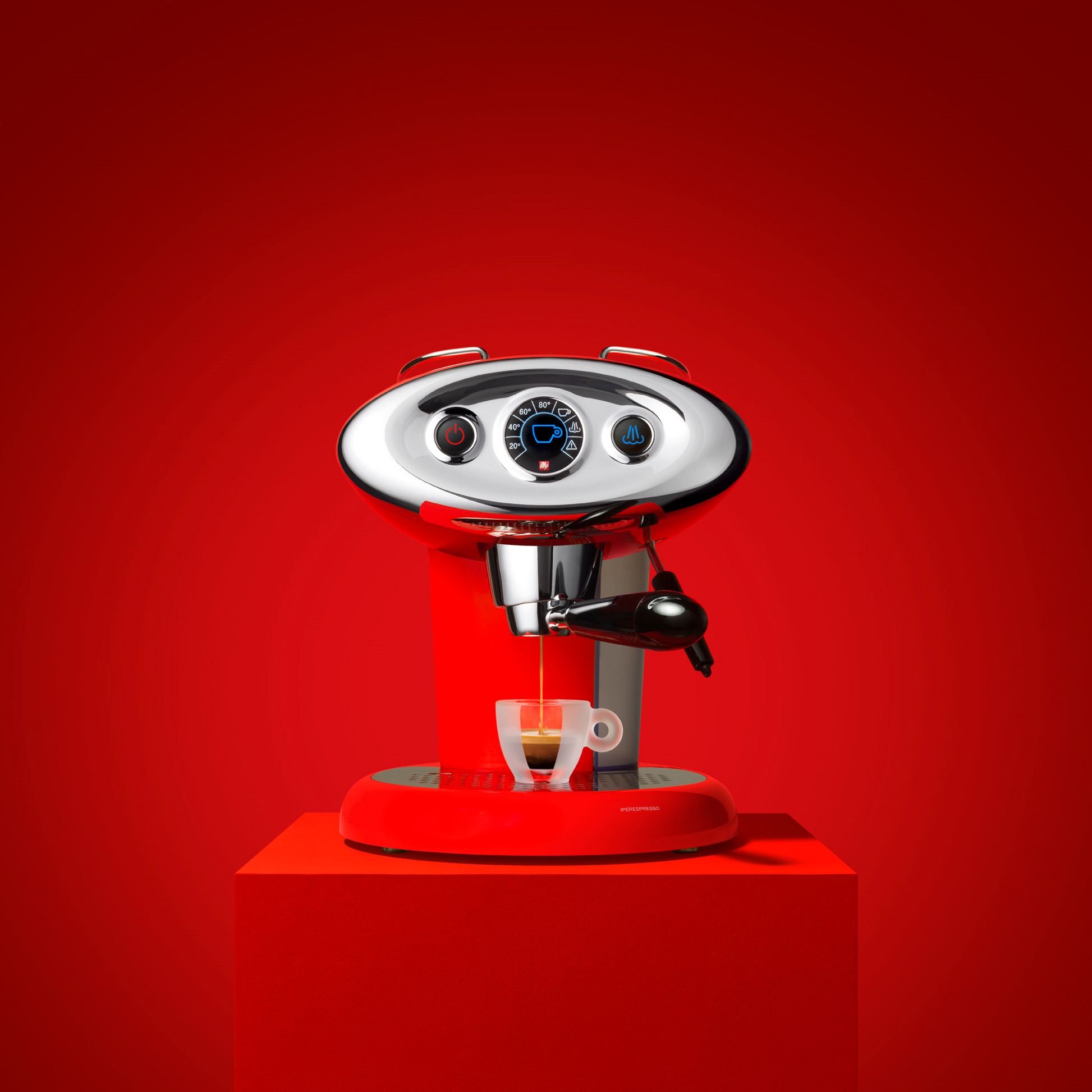 F.Francis X7.1 Espresso and Cappuccino Machine Red lly