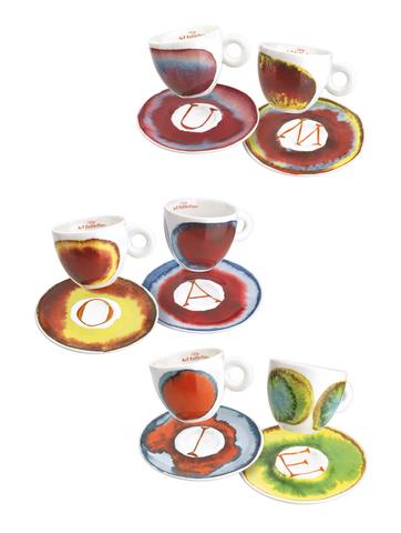 francesco clemente tarafından tasarlanan illy art collection cappuccino fincan takımı