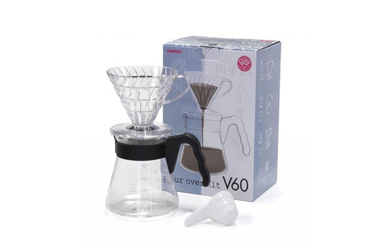 Hario V60-02 Coffee Brewing Set - Transparent 