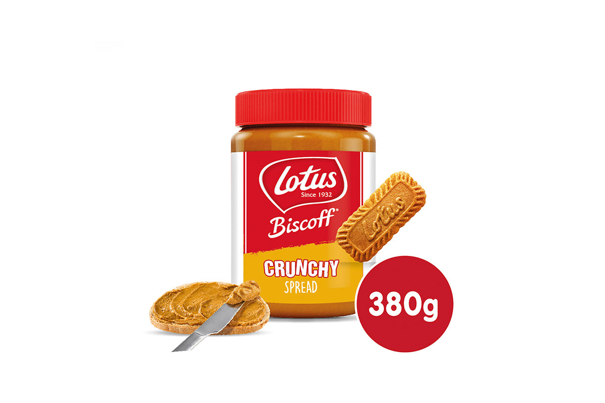 Lotus Biscoff Crunchy Spreadable Biscuit Paste (380 g)